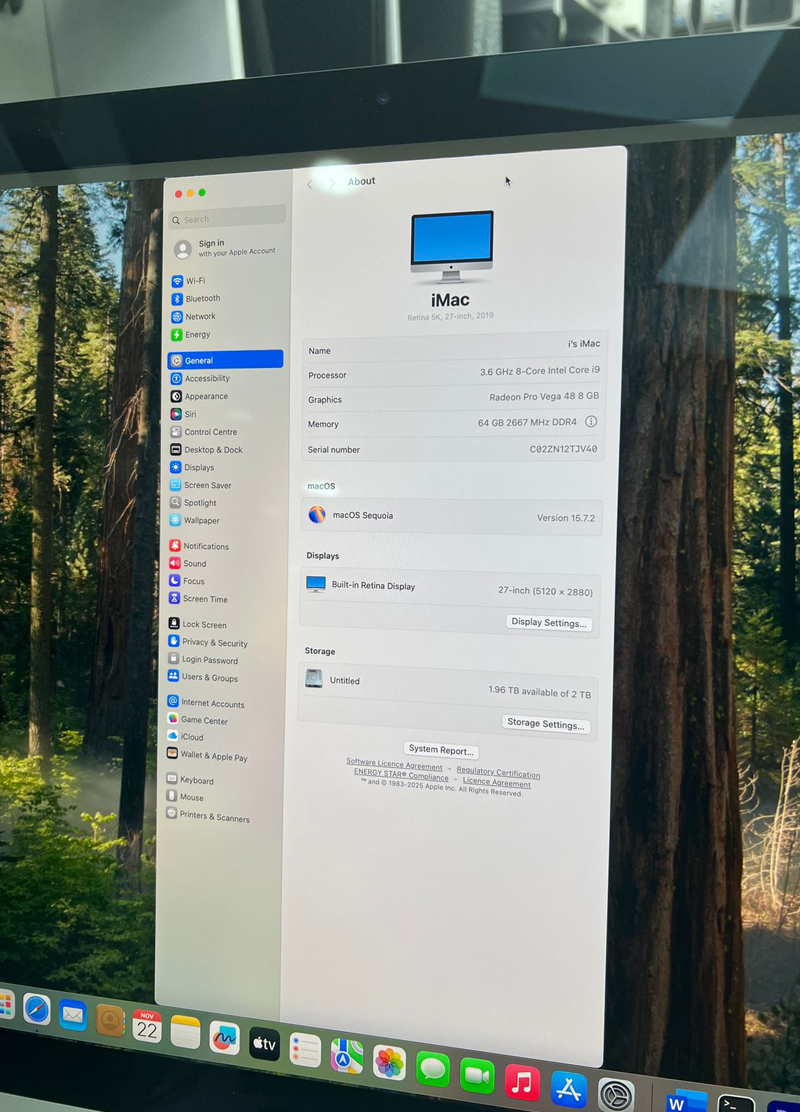 imac configuration